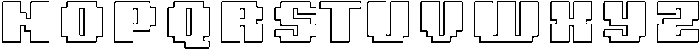 8 Bit Shadow otf (400) Font UPPERCASE