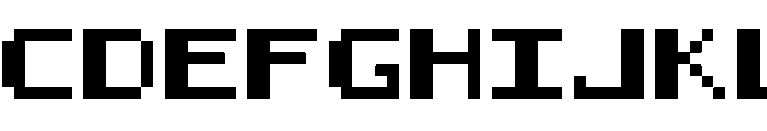8-bit HUD Regular Font UPPERCASE