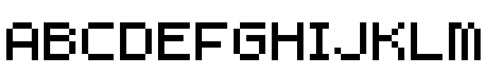 8-bit fortress Regular Font UPPERCASE