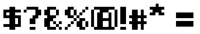 8-bit pusab Regular Font OTHER CHARS