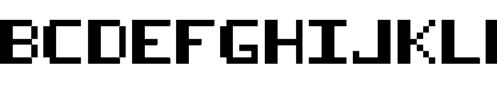 8-bit pusab Regular Font UPPERCASE