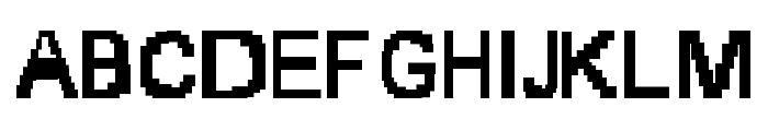 8-bit Font UPPERCASE