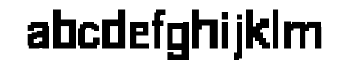 8-bit Font LOWERCASE