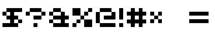 8_bit_1_6 Regular Font OTHER CHARS