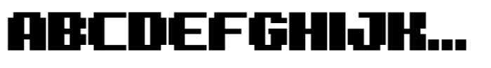 8 Bit Font UPPERCASE
