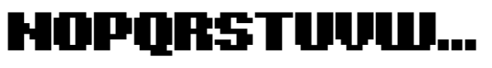 8 Bit Font UPPERCASE