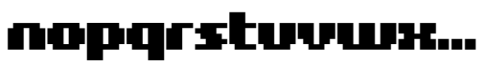 8 Bit Font LOWERCASE