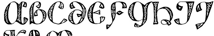 825 Lettrines Karolus Regular Font UPPERCASE