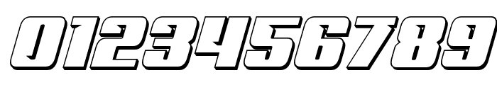 '89 Speed Affair 3D Italic Font OTHER CHARS