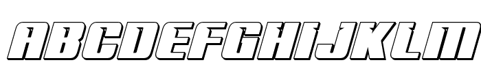 '89 Speed Affair 3D Italic Font UPPERCASE
