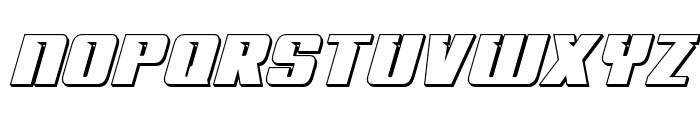 '89 Speed Affair 3D Italic Font UPPERCASE