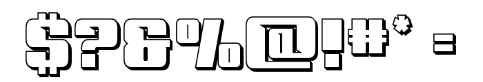 '89 Speed Affair 3D Font OTHER CHARS