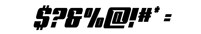 '89 Speed Affair CondensedItal Font OTHER CHARS