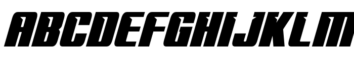 '89 Speed Affair CondensedItal Font UPPERCASE