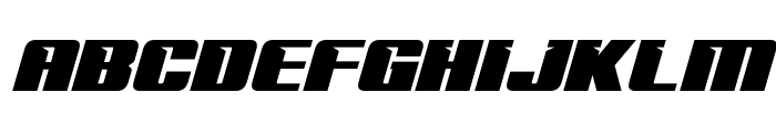 '89 Speed Affair Expanded Ital Font UPPERCASE