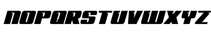 '89 Speed Affair Expanded Ital Font UPPERCASE