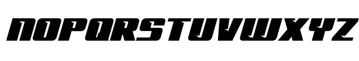 '89 Speed Affair Expanded Ital Font LOWERCASE