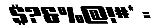 '89 Speed Affair Super-Left Font OTHER CHARS
