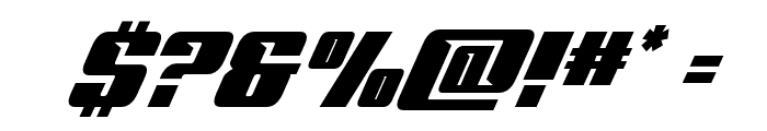 '89 Speed Affair Ultra Italic Font OTHER CHARS