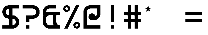8anity Regular Font OTHER CHARS