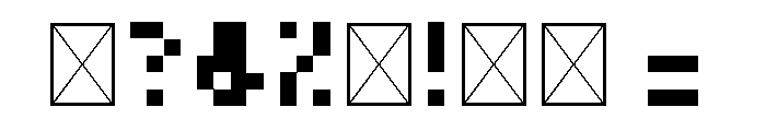 8bit_tiny_retro Regular Font OTHER CHARS