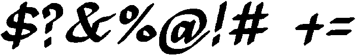90sITALIC Regular otf (400) Font OTHER CHARS