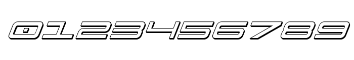 911 Porscha 3D Italic Font OTHER CHARS
