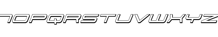 911 Porscha 3D Italic Font LOWERCASE