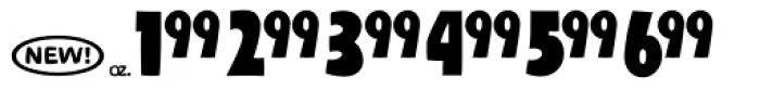 99 Cents Special Font LOWERCASE