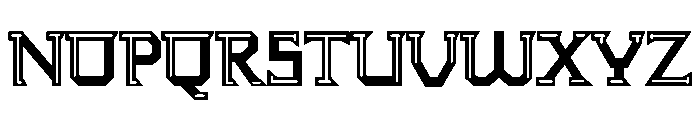 A TEMPLE Font UPPERCASE
