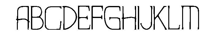 A_Thin_Future Font UPPERCASE