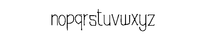 A_Thin_Future Font LOWERCASE
