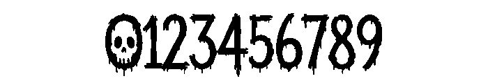 A bloody Halloween Font OTHER CHARS