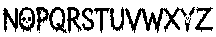 A bloody Halloween Font UPPERCASE