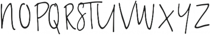 A Bientot Regular otf (400) Font UPPERCASE