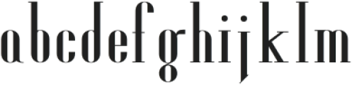 A La Mode Regular otf (400) Font LOWERCASE