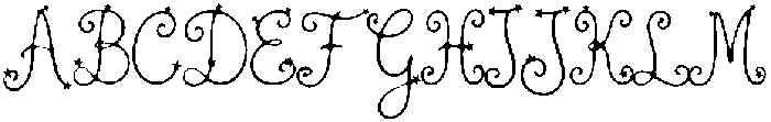 A Little Bit Enchant Regular otf (400) Font UPPERCASE