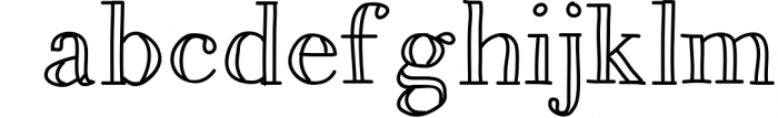 A Trio of Handwritten Serifs 1 Font LOWERCASE