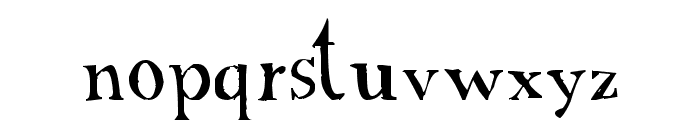 A Font with Serifs Font LOWERCASE
