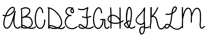 A Gentle Touch Font UPPERCASE