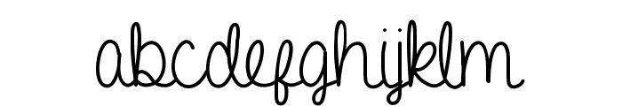 A Gentle Touch Font LOWERCASE