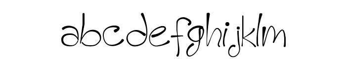 A HandMade Font Font LOWERCASE