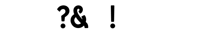 A Pompadour Bold Sample Font OTHER CHARS