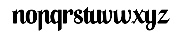 A Pompadour Display Sample Font LOWERCASE