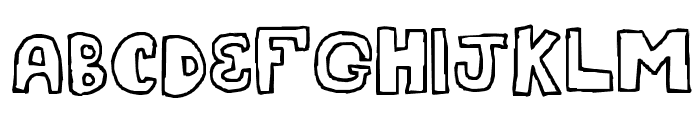 A fat child Font UPPERCASE