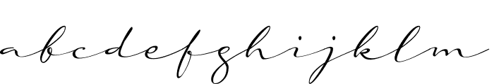 a Auto Signature Font LOWERCASE
