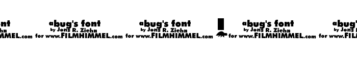 a bug's life Font OTHER CHARS