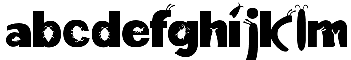 a bug's life Font LOWERCASE