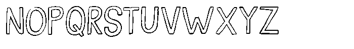 A fool like me Outline Font LOWERCASE