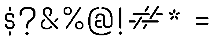 A.ABFLineaire Book Font OTHER CHARS